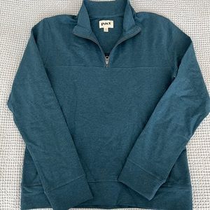 NWT Mens Pact 1/4 Zip Sweatshirt -M, Blue